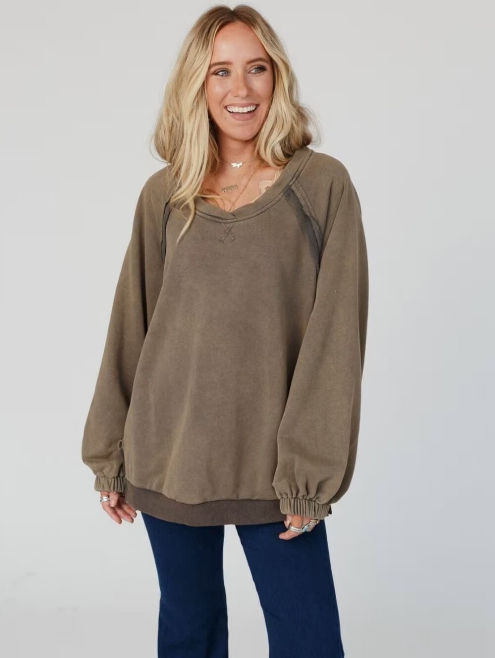 Three Bird Best Crossed Paths Sweatshirt Boho POL NEW S - Picture 3 of 5